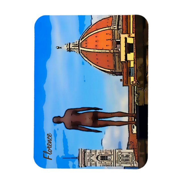 Florence Duomo Dome Antony Gormley Magnet (Vertikal)