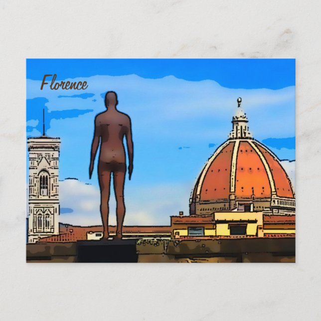Florence Duomo Dome Antony Gormley Postcard Vykort (Framsida)