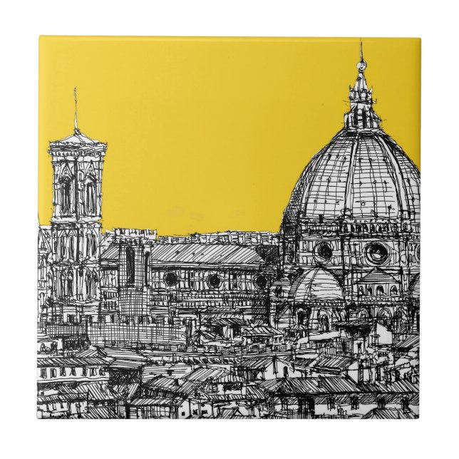 Florence duomoorange kakelplatta (Framsidan)