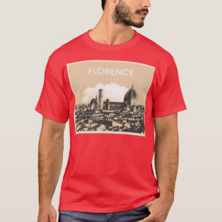Florence Firenze City Cathedral Art T Shirt