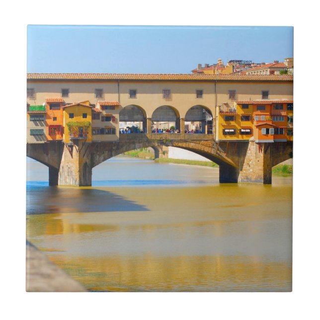 Florence - Firenze, Ponte vecchio Kakelplatta (Framsidan)