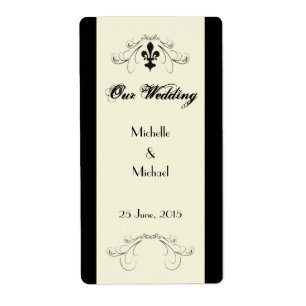 Florence Fleur de Lis Vin etiketter Fraktsedel