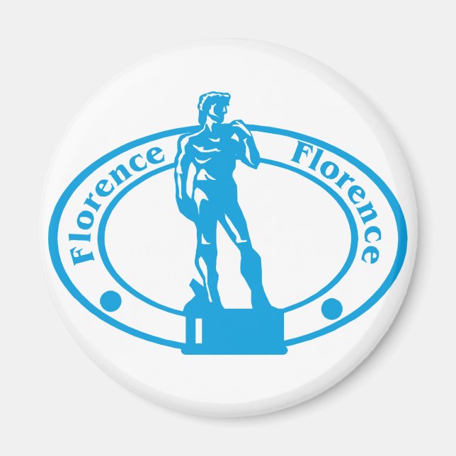 Florence Frimärke Magnet (Framsidan)