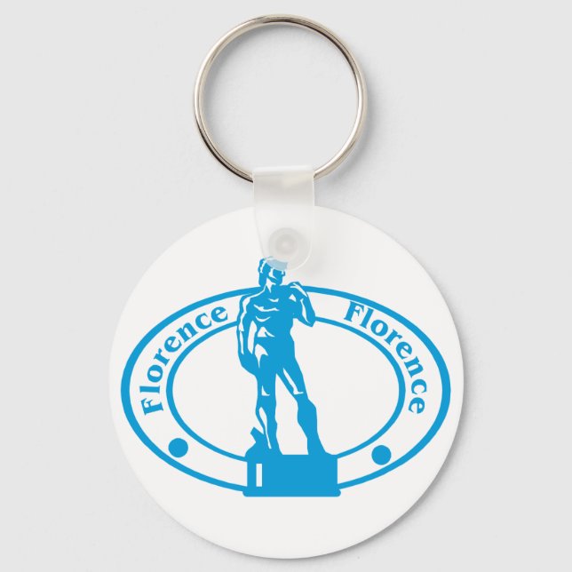 Florence Frimärke Nyckelring (Framsida)