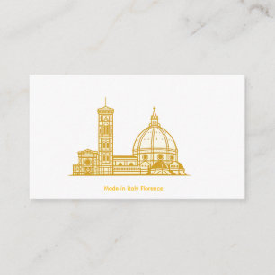 Florence Gold Duomo-kort -Tillverkad i Italien Tilläggskort