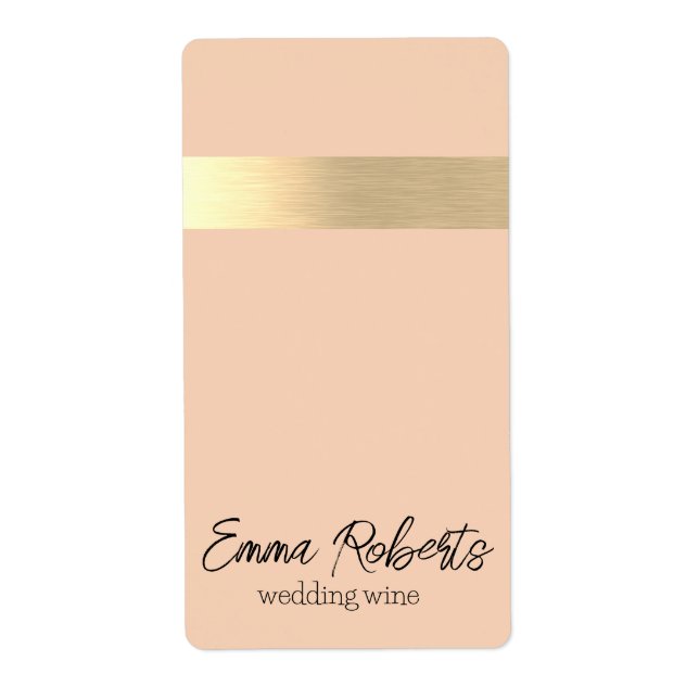 Florence Gold Foil Rustic Faux Fraktsedel (Framsidan)