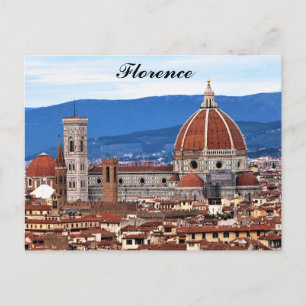 Florence Italien Cathedral Italienska Travel Vykort