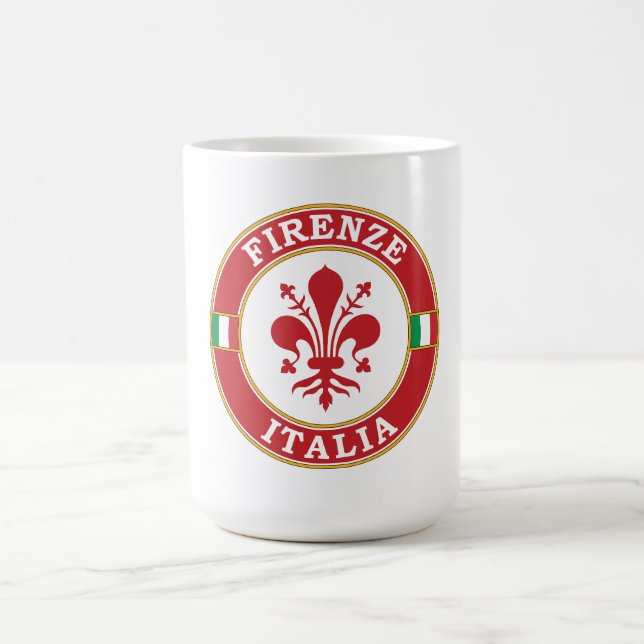 Florence Italien Circle Emblem Kaffemugg (Center)