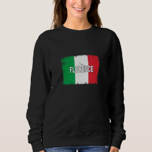 Florence Italien City med italienska Flagga T Shirt