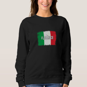 Florence Italien City med italienska Flagga T Shirt