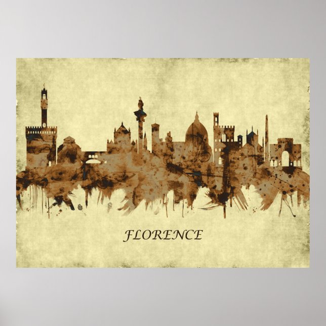 Florence Italien Cityscape Poster (Framsidan)