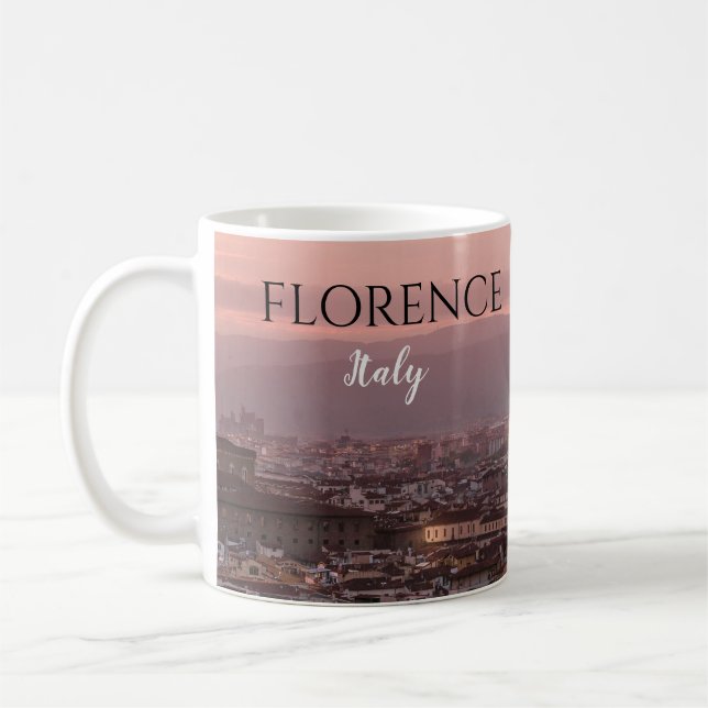 Florence Italien Coffee Mugg Firenze Kopp (Vänster)