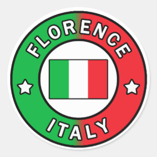 Florence Italien-dekal Runt Klistermärke