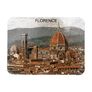 Florence Italien Duomo Cathedral Travel Magnet