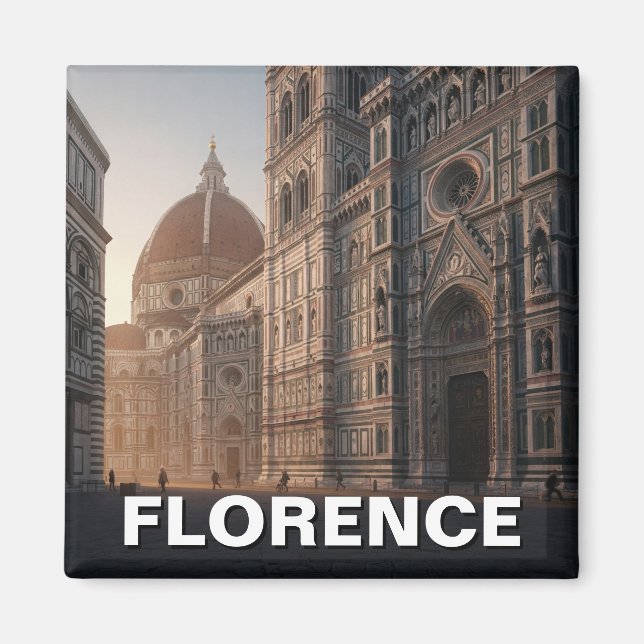 Florence Italien Duomo Travel Magnet (Framsidan)