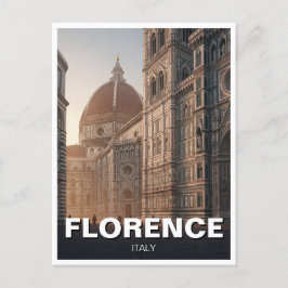 Florence Italien Duomo Travel Vykort