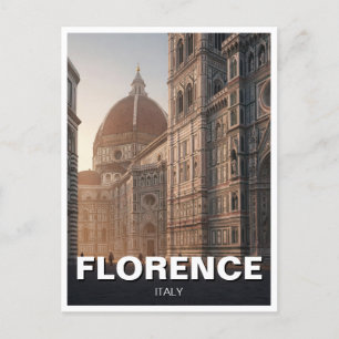 Florence Italien Duomo Travel Vykort