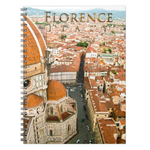 Florence italien (duomoen) anteckningsbok med spiral