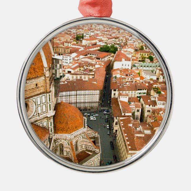 Florence italien (duomoen) julgransprydnad metall (Framsidan)