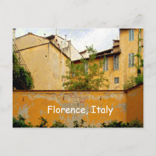 Florence Italien - Gult Architecture Vykort