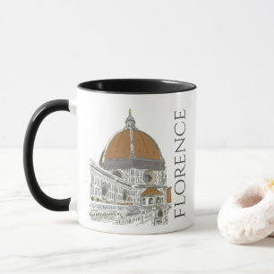 Florence Italien Iconic Duomo Architecture Line Ar Mugg
