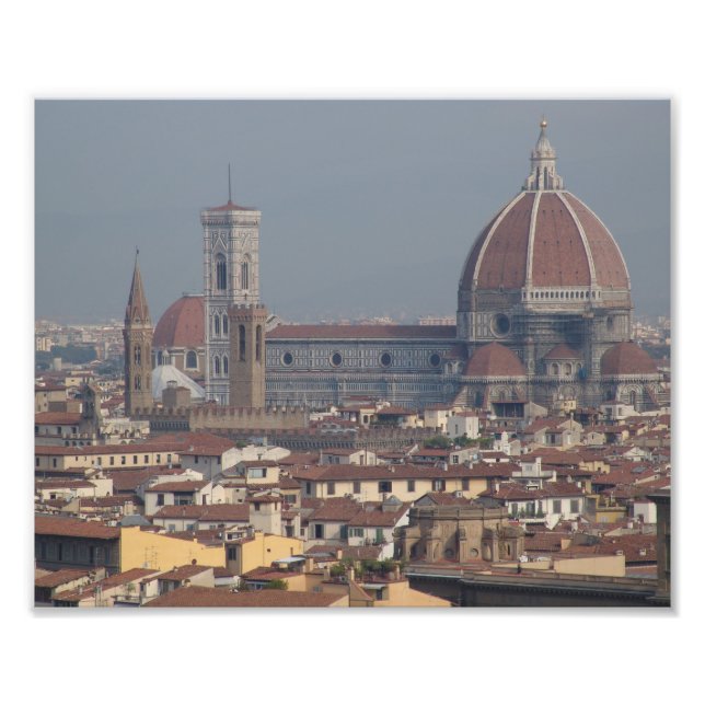 Florence, Italien-II Duomo di Firenze, katedral Fototryck (Framsidan)