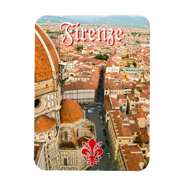Florence, Italien - Il Duomo di Firenze Magnet (Vertikal)
