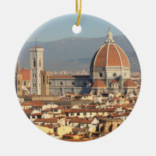 Florence italien julgransprydnad keramik