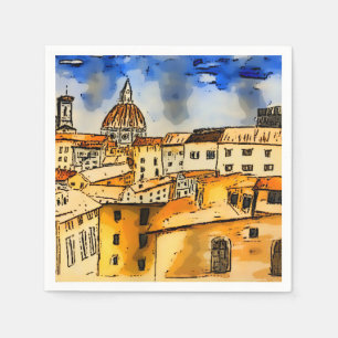 Florence Italien Pappersservett