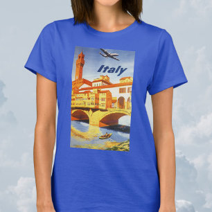 Florence Italien Ponte Vecchio Bridge Vintage reso T Shirt