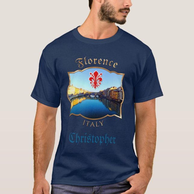 Florence, Italien - Ponte Vecchio Tee (Framsida)
