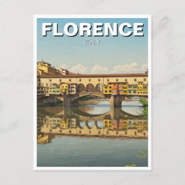 Florence Italien Ponte Vecchio Travel Vykort