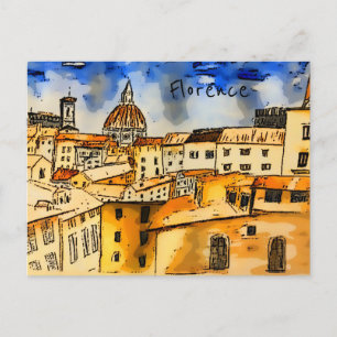Florence Italien Postcard Vykort