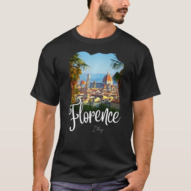 Florence Italien Premium T Shirt (Framsida)