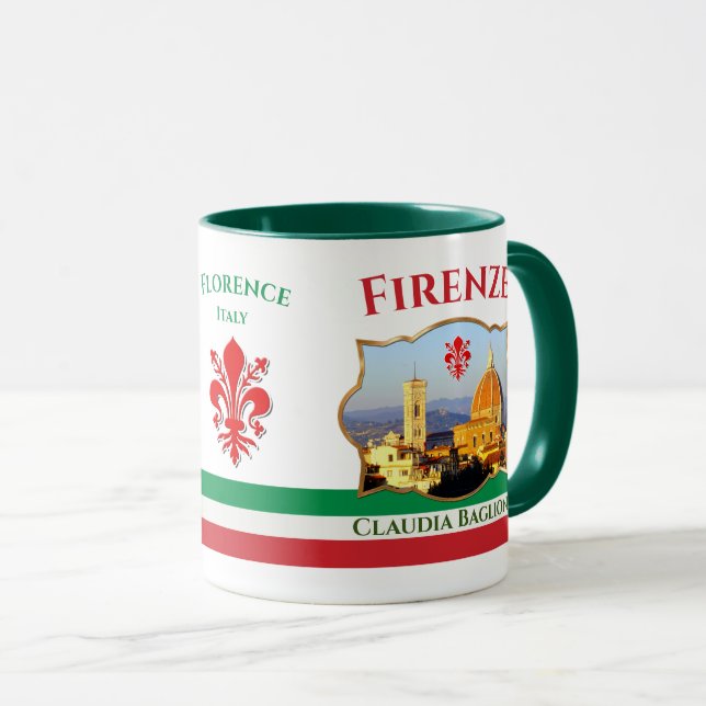 Florence, Italien - Santa Maria del Fiore Mugg (Framsida höger)