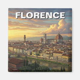 Florence Italien Skyline Travel Magnet