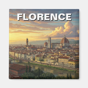 Florence Italien Skyline Travel Magnet