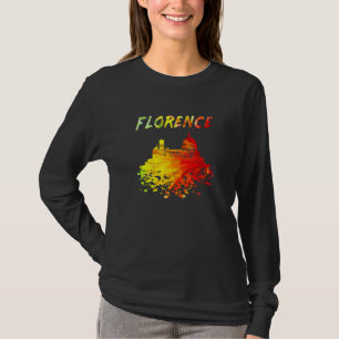 Florence Italien Stänk City Firenze Souvenir T Shirt