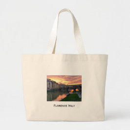 Florence Italien Tote Bag med inspirationsoffert Jumbo Tygkasse