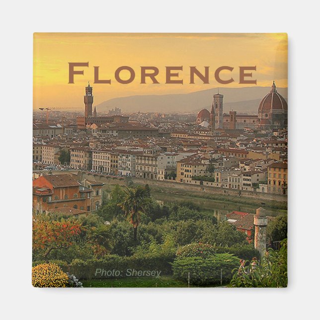 Florence Italien Travel Photo Souvenir Fridge Magn Magnet (Framsidan)