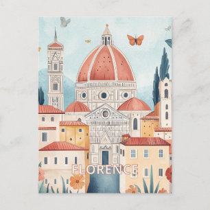 Florence Italien Travel Vykort