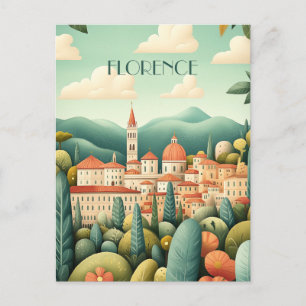 Florence Italien Travel Vykort