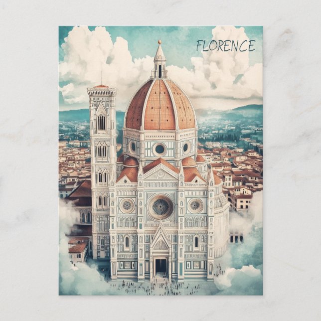 Florence Italien Travel Vykort (Framsida)
