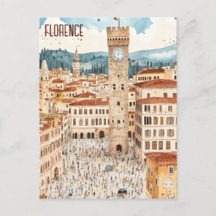 Florence Italien Travel Vykort