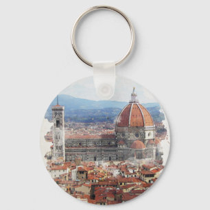 Florence Italien Watercolor Art Art Nyckelring