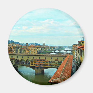 Florence italienshopping överbryggar magnet