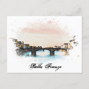 ** Florence Italienska AP12 Language Firenze Itali Vykort