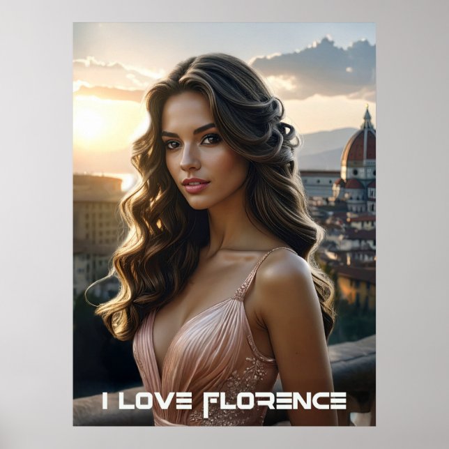 FLORENCE - ITALY POSTER (Framsidan)