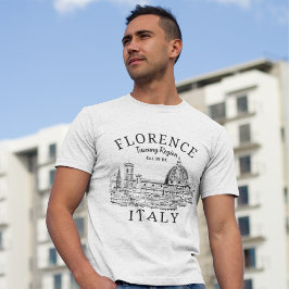 Florence Italy Tuscany Region Vintage Landscape T Shirt