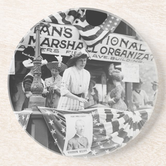 Florence Jaffray Hurst Daisy Harriman Suffragette Underlägg (Framsidan)